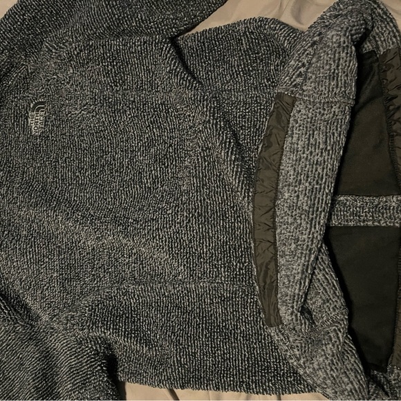 North Face Full Zip Sherpa Gray/Black - Picture 6 of 7